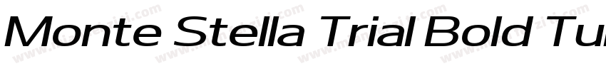 Monte Stella Trial Bold Turbo字体转换